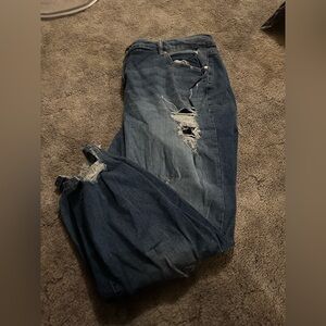 TORRID Girfriend Ripped Distressed Jeans